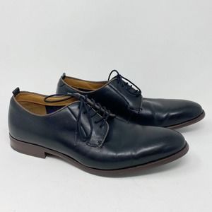 Aldo Leather Oxford Shoes Lace Up Black Sz 10.5